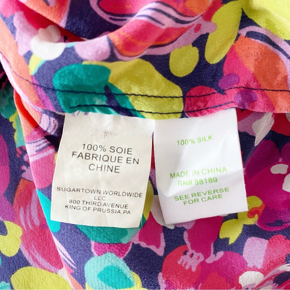 Lilly Pulitzer Elsa Silk Top Size XS - Picture 6 of 8